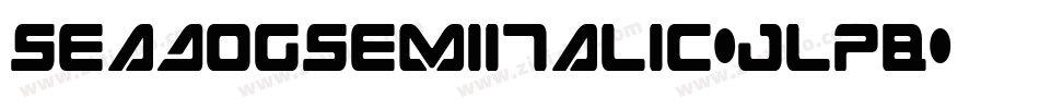 SeaDogSemiItalic-JLpB字体转换