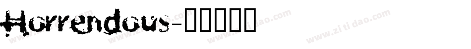 Horrendous字体转换