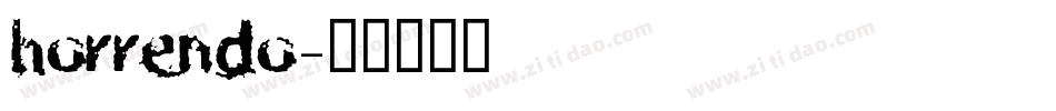 horrendo字体转换