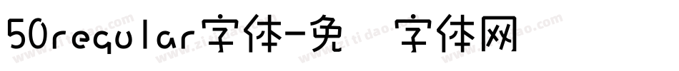 50regular字体字体转换