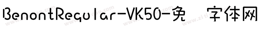 BenontRegular-VK50字体转换