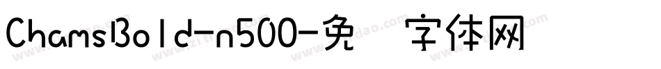 ChamsBold-n50O字体转换