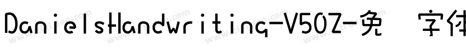 DanielsHandwriting-V50Z字体转换