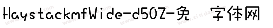 HaystackmfWide-d50Z字体转换