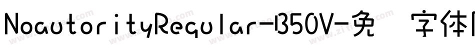 NoautorityRegular-B50V字体转换