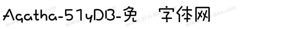Agatha-51yDB字体转换