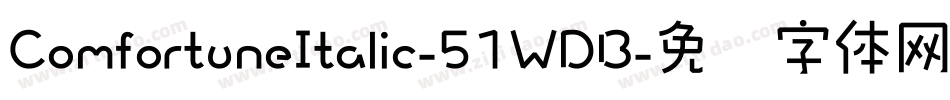ComfortuneItalic-51WDB字体转换