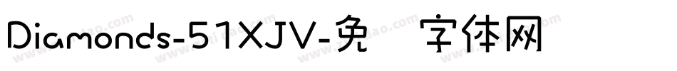 Diamonds-51XJV字体转换
