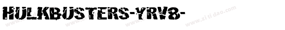 Hulkbusters-YRv8字体转换