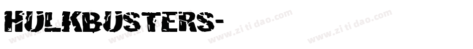 hulkbusters字体转换