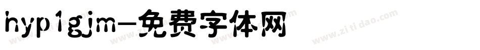 hyp1gjm字体转换