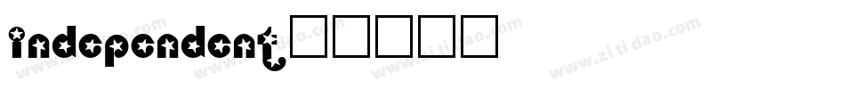 INDEPENDENT字体转换