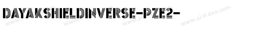 DayakShieldInverse-PzE2字体转换