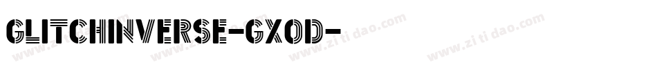 GlitchInverse-GxOD字体转换