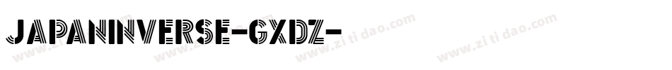 JapanInverse-GxdZ字体转换