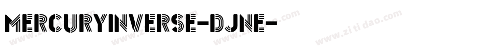 MercuryInverse-DjnE字体转换