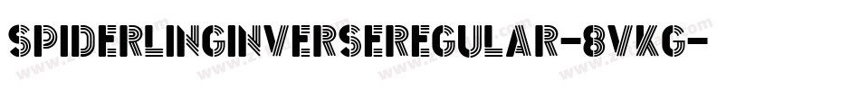 SpiderlingInverseRegular-8VKg字体转换