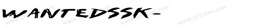 WantedSSK字体转换
