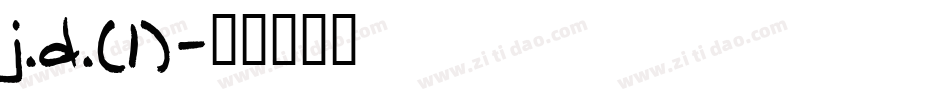 j.d.(1)字体转换