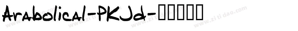 Arabolical-PKJd字体转换