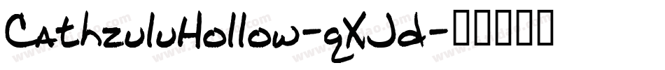 CathzuluHollow-qXJd字体转换