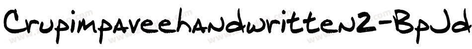 Crupimpaveehandwritten2-BpJd字体转换