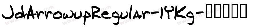 JdArrowupRegular-1YKg字体转换