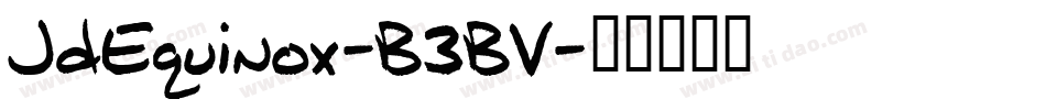 JdEquinox-B3BV字体转换