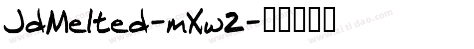 JdMelted-mXw2字体转换