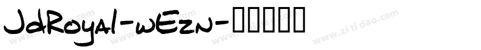 JdRoyal-wEzn字体转换