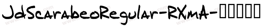 JdScarabeoRegular-RXmA字体转换