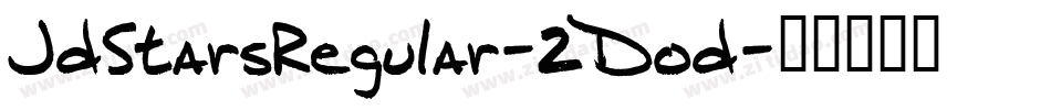 JdStarsRegular-2Dod字体转换
