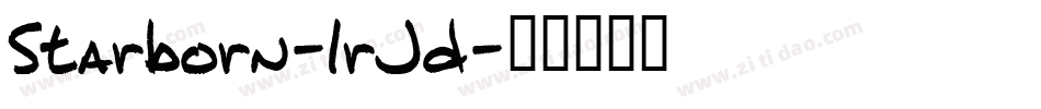 Starborn-lrJd字体转换