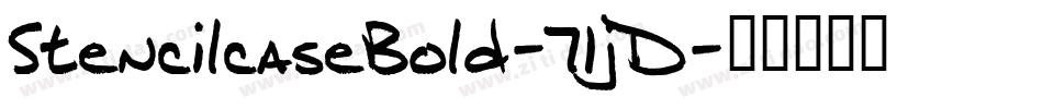 StencilcaseBold-71jD字体转换