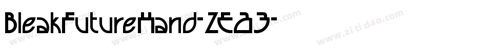 BleakFutureHand-ZEA3字体转换