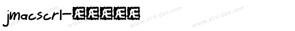 jmacscrl字体转换