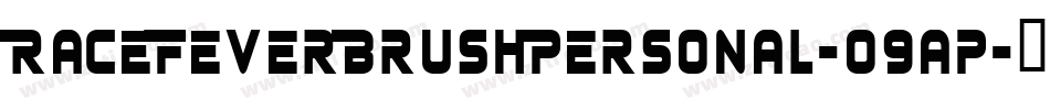RaceFeverBrushPersonal-O9ap字体转换