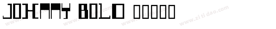 Johnny-Bold字体转换