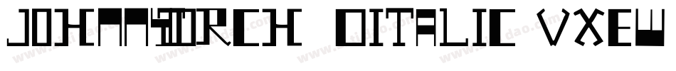 JohnnyTorch3DItalic-Vxew字体转换