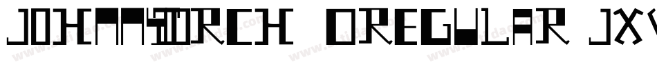 JohnnyTorch3DRegular-JXvx字体转换