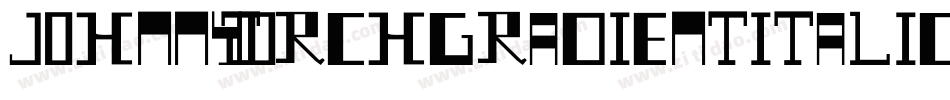 JohnnyTorchGradientItalic-yDnM字体转换