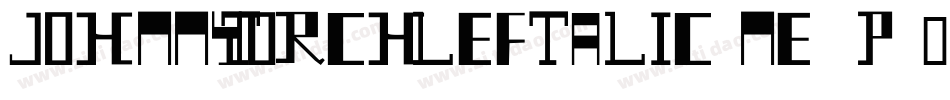 JohnnyTorchLeftalic-ne3P字体转换