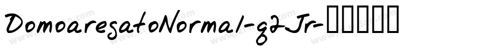 DomoaregatoNormal-q2Jr字体转换