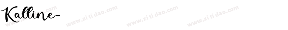 Kalline字体转换