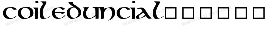 CoiledUncial字体转换