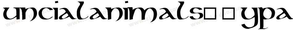 UncialAnimals-6ypA字体转换