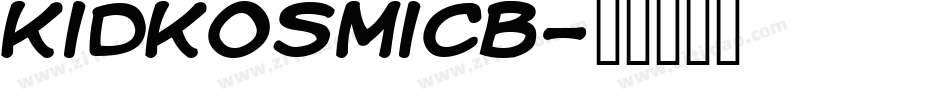 kidkosmicb字体转换