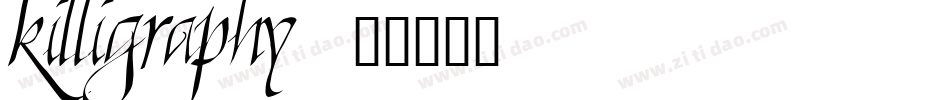 killigraphy字体转换