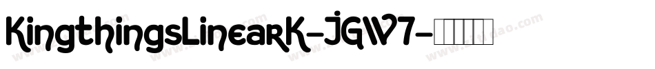 KingthingsLinearK-JGW7字体转换