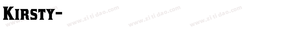 Kirsty字体转换
